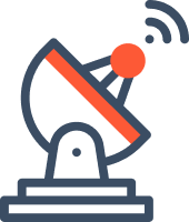 Icono de antena emitiendo una señal
