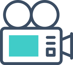 Icono de una cámara de video